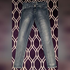 Sweet cheeks light blue skinny jeans, size 5/6